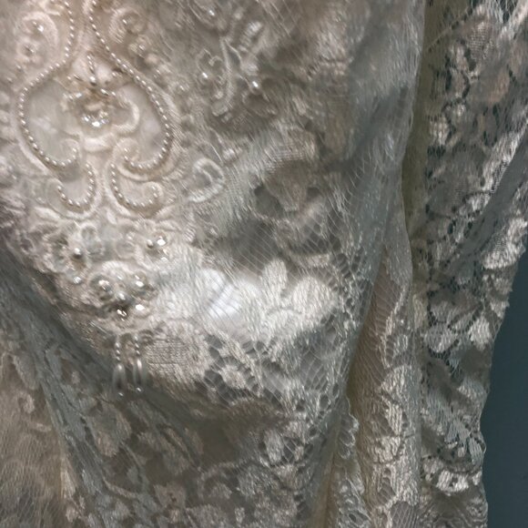 ZOMBIE Dead Corpse Bride, Halloween Wedding Dress, DAMAGED, Vintage Haunting - Picture 8 of 16